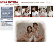 Tablet Screenshot of nika-intima.sk